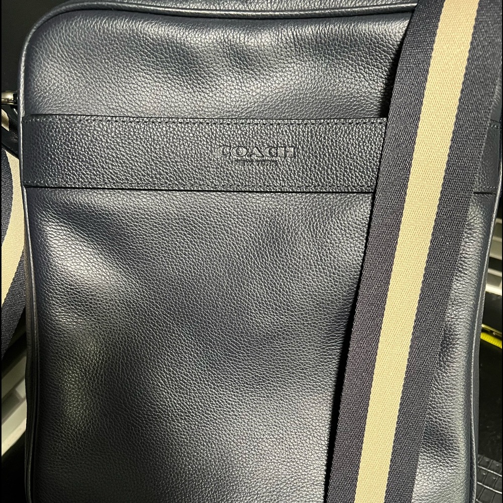 Coach CHARLES Smooth Leather Flight Bag